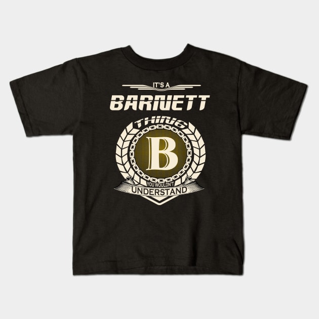 Barnett Kids T-Shirt by Ban Guns Not Books- Typography fullcolor